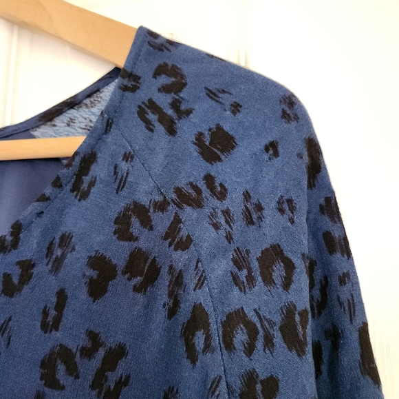 Lined with Pockets Leopard Print Dress - Garnet Hill - Size 12 - Picture 2 of 11